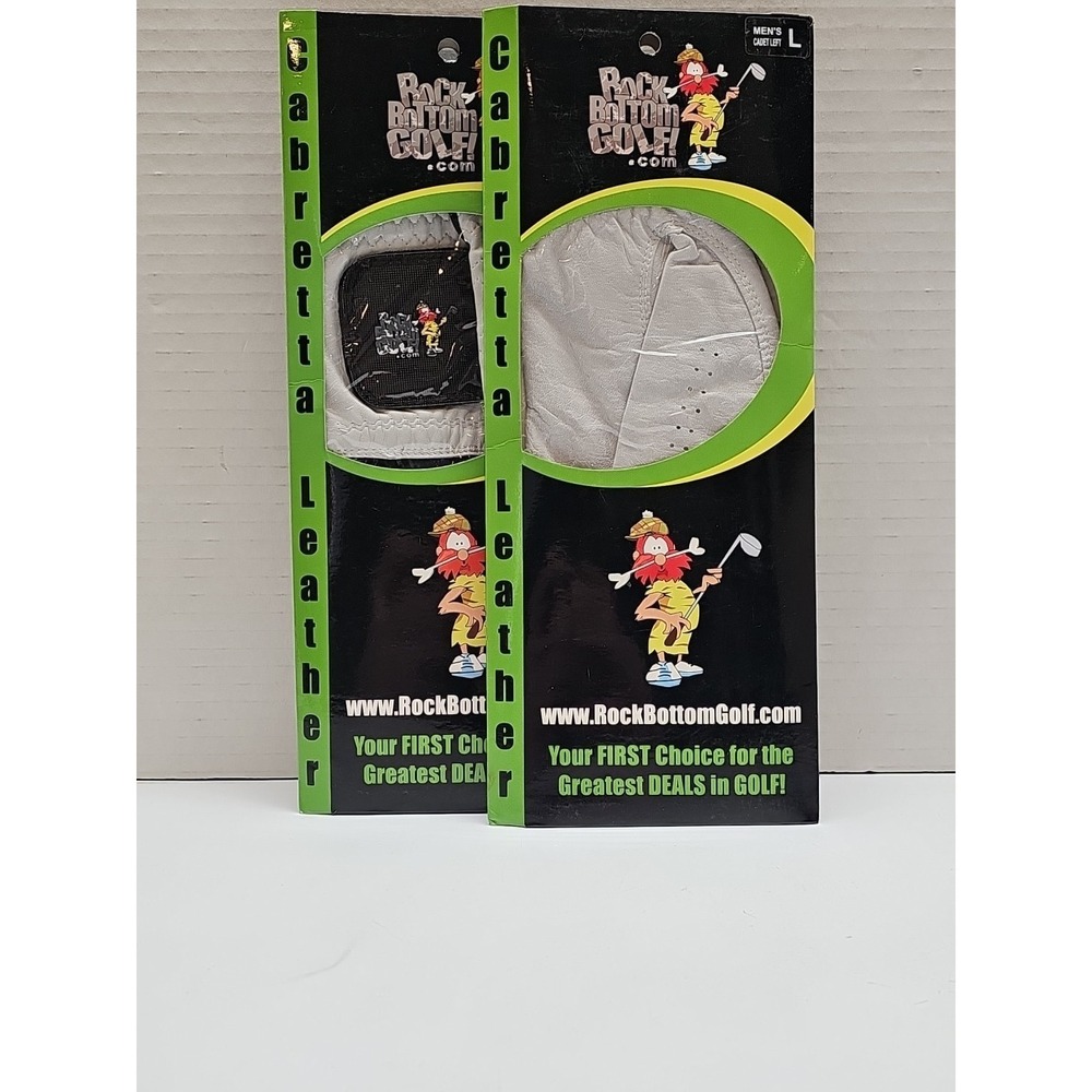 New Rock Bottom Golf MLH Cabretta Leather Glove Cadet L (2-Pack)